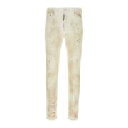 Witte Stretch Denim Cool Guy Jeans Dsquared2 , Multicolor , Heren