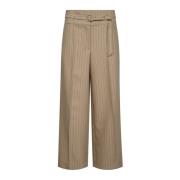 Pinstripe Wide Leg Pants Beige Co'Couture , Multicolor , Dames