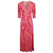 Vlinder Roze Chiffon Jurk Rixo , Pink , Dames