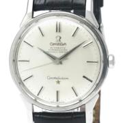 Pre-owned Leather watches Omega Vintage , Gray , Heren