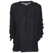 Pre-owned Silk tops Armani Pre-owned , Black , Dames
