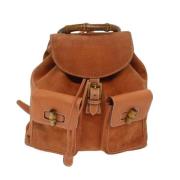 Pre-owned Suede backpacks Gucci Vintage , Brown , Unisex
