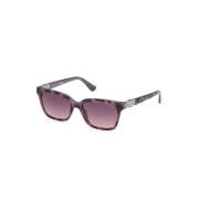 Violet montuur met grijs verlopende lens Guess , Multicolor , Dames