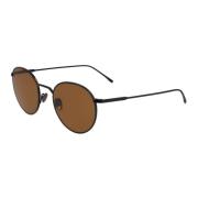 Zonnebril Zwart/Bruin Glanzend Frame Lacoste , Black , Unisex