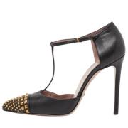 Pre-owned Leather heels Gucci Vintage , Black , Dames