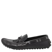 Pre-owned Leather flats Louis Vuitton Vintage , Black , Heren