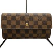 Pre-owned Canvas wallets Louis Vuitton Vintage , Brown , Dames