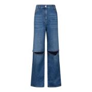 Cut Out Denim Jeans Blauw JW Anderson , Blue , Dames