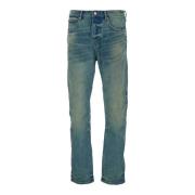 Blauwe Slim Straight Jeans Purple Brand , Blue , Heren