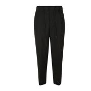 Stijlvolle Tapered Broek Sacai , Black , Heren