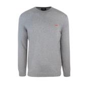 Grijze Crewneck Sweater Geborduurd Logo A.p.c. , Gray , Heren