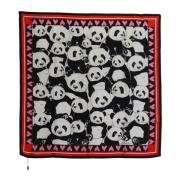 Zijden Panda Print Shawl Wrap Sjaal Dolce & Gabbana , Multicolor , Her...
