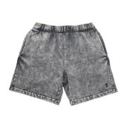 Acid Washed Black Bermuda Shorts Guess , Gray , Heren