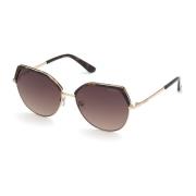 Stijlvolle zonnebril met bruine verlooplens Guess , Brown , Dames