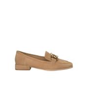 Vierkante Neus Leren Loafers Alma EN Pena , Brown , Dames