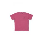 Magenta Garment Dyed Nelson Tee Carhartt Wip , Pink , Heren