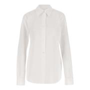 Katoenen Kraag Lange Mouw Shirt Wit Jil Sander , White , Dames