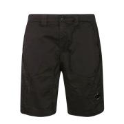 Utility Shorts in Stretch Sateen C.p. Company , Black , Heren