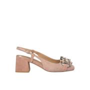 Hoge hakken met strass detail Alma EN Pena , Pink , Dames