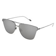 SL 51 T-003 Zilver Spiegelende Zonnebril Saint Laurent , Gray , Unisex