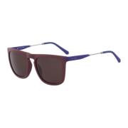 Bordeaux Blauwe Zonnebril Ckj19703S-601 Calvin Klein , Red , Unisex