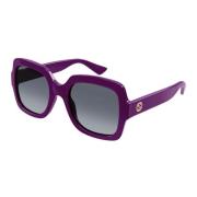 Vierkante zonnebril - Trendy Urban Style Gucci , Purple , Unisex