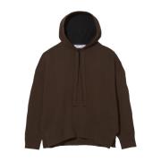 Luxe Cashmere-Blend Hoodie Proenza Schouler , Brown , Dames