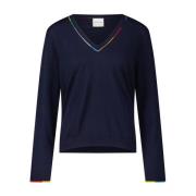 Merinowollen Trui PS By Paul Smith , Blue , Dames