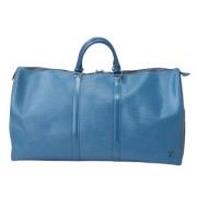 Pre-owned Leather handbags Louis Vuitton Vintage , Blue , Dames