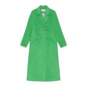 Stijlvolle wollen jas Ganni , Green , Dames