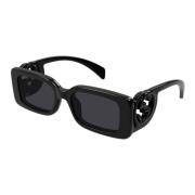 Rechthoekige zonnebril Trendy Urban Style Gucci , Black , Unisex