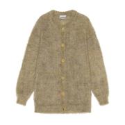 Mohair Oversize Cardigan Ganni , Green , Dames