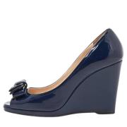 Pre-owned Leather heels Prada Vintage , Blue , Dames