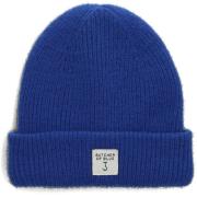 Blauwe Wol Badge Beanie Muts Butcher of Blue , Blue , Heren