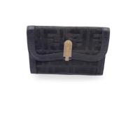 Pre-owned Canvas wallets Fendi Vintage , Black , Dames