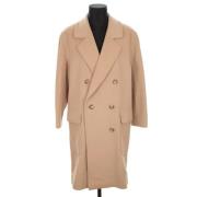 Pre-owned Wool outerwear Burberry Vintage , Beige , Dames