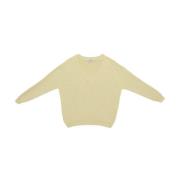 Biologisch Katoen V-Hals Raglan Sweater - Mimosa Baserange , Beige , D...