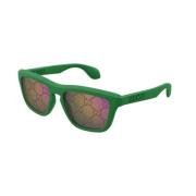 Groen Blauw Zonnebril Gg1571S Gucci , Green , Heren