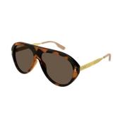 Bruin Havana Zonnebril Gg1515S 002 Gucci , Brown , Heren