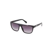 Zwarte zonnebril met verlooplens Guess , Black , Heren