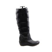 Pre-owned Fabric boots Moncler Pre-owned , Black , Dames