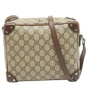 Pre-owned Leather gucci-bags Gucci Vintage , Beige , Dames