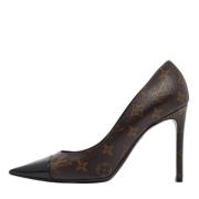 Pre-owned Coated canvas heels Louis Vuitton Vintage , Brown , Dames