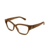 Bruin Frame Zonnebril Gg1597O 003 Gucci , Brown , Heren