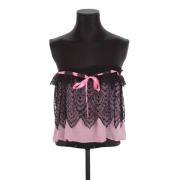Pre-owned Silk tops Yves Saint Laurent Vintage , Pink , Dames