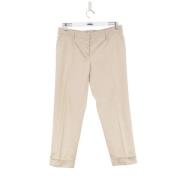 Pre-owned Cotton bottoms Prada Vintage , Beige , Dames