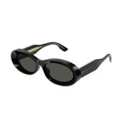 Zwart Grijs Zonnebril Gg1527S Model Gucci , Black , Dames