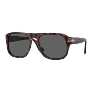 Stijlvolle Unisex Zonnebril Acetaat Kristal Persol , Brown , Heren