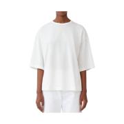 Casual T-shirt met uniek ontwerp Fabiana Filippi , White , Dames