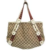 Pre-owned Canvas gucci-bags Gucci Vintage , Beige , Dames